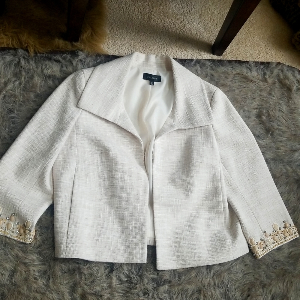 Talbots Crop blazer